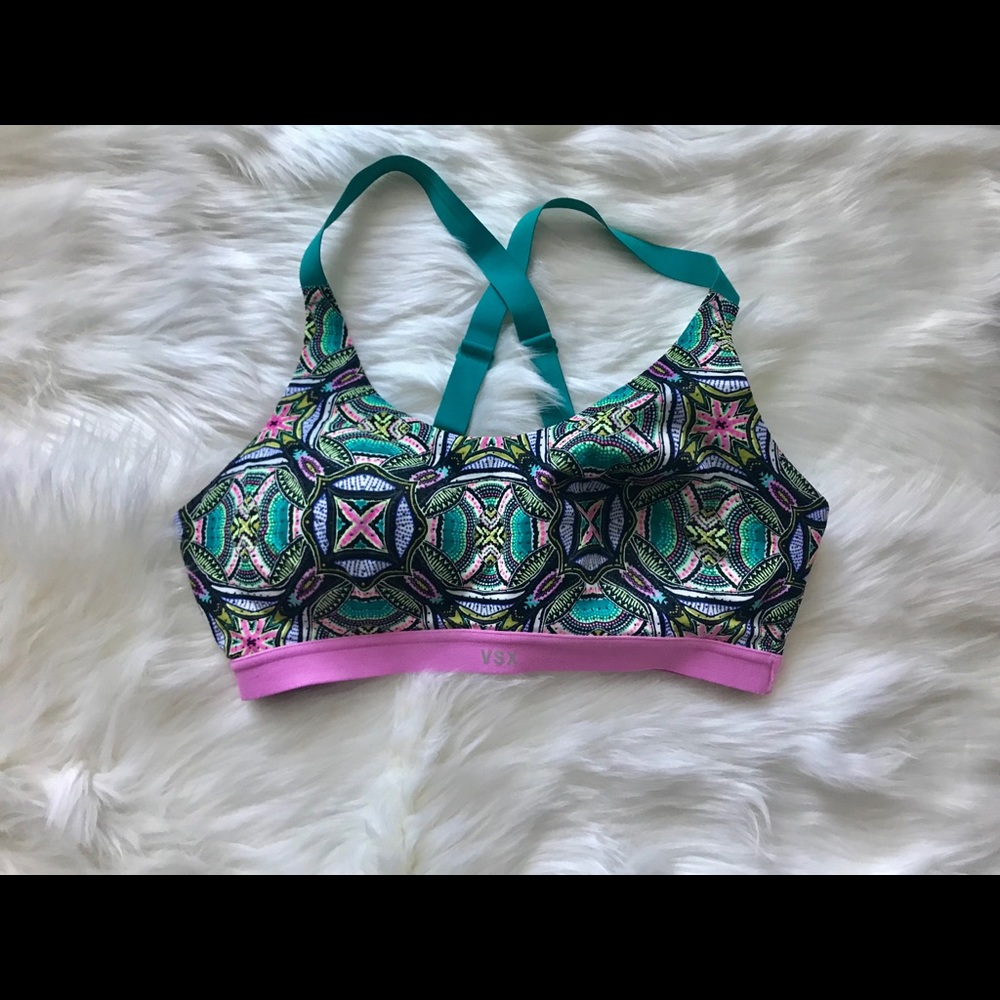 Victoria’s Secret Sports Bra Pink and Teal